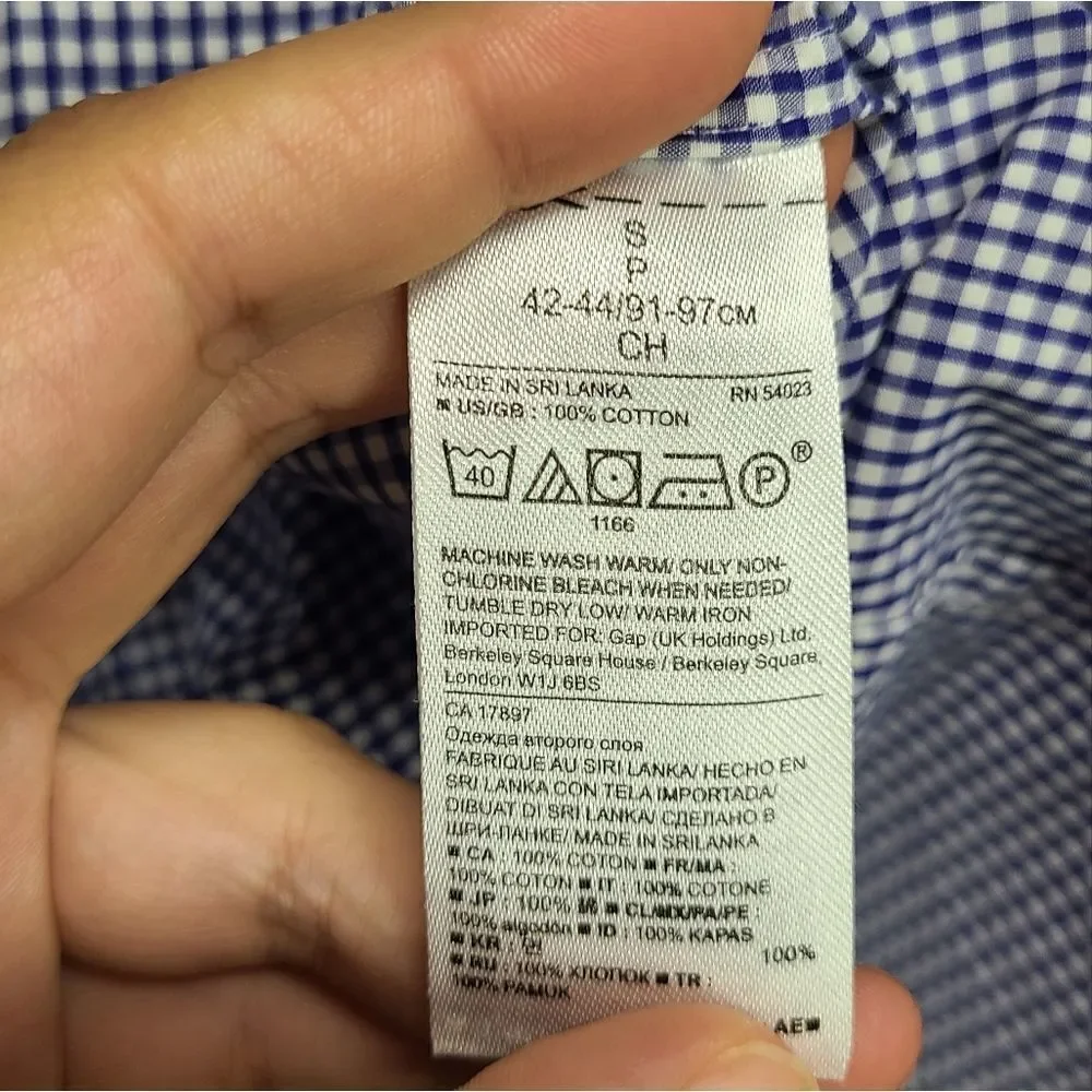 Banana‎ Republic Supima Cotton Button Down Blue Shirt Size Small